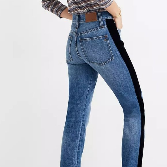 Madewell Perfect Vintage Jean Velvet Tux Stripe Edition - Picture 1 of 14